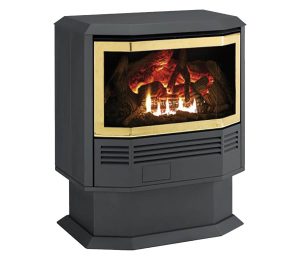 Archer Bay Window Freestanding Gas Log Fire