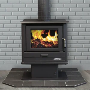 Arrow 1800 Metallic Black Freestanding Wood Heater