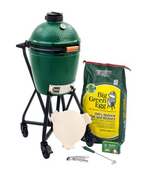 Big Green Egg Medium BBQ with intEGGrated Nest+Handler Package