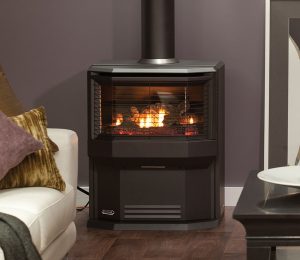 Coonara Hermitage Console Freestanding Gas Log Fire