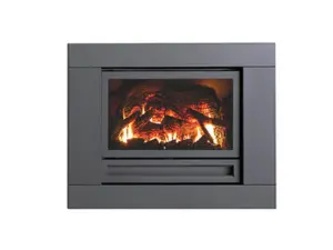 Archer IS700 Flat Front Insert with Bolted Surround Gas Log Fire