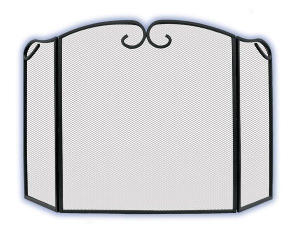 Melton Craft 3 Panel Fire Screen JC2002BK
