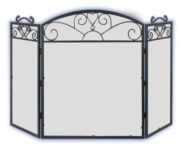 Melton Craft 3 Panel Fire Screen JC380LBK