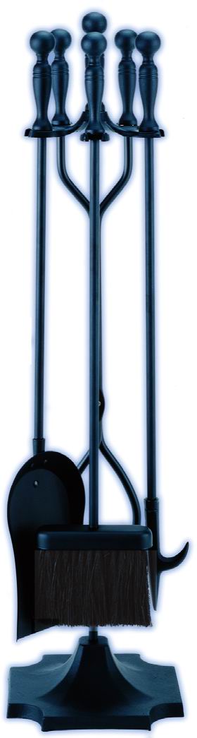 Melton Craft 5 Piece Fire Tool Set JC3BK