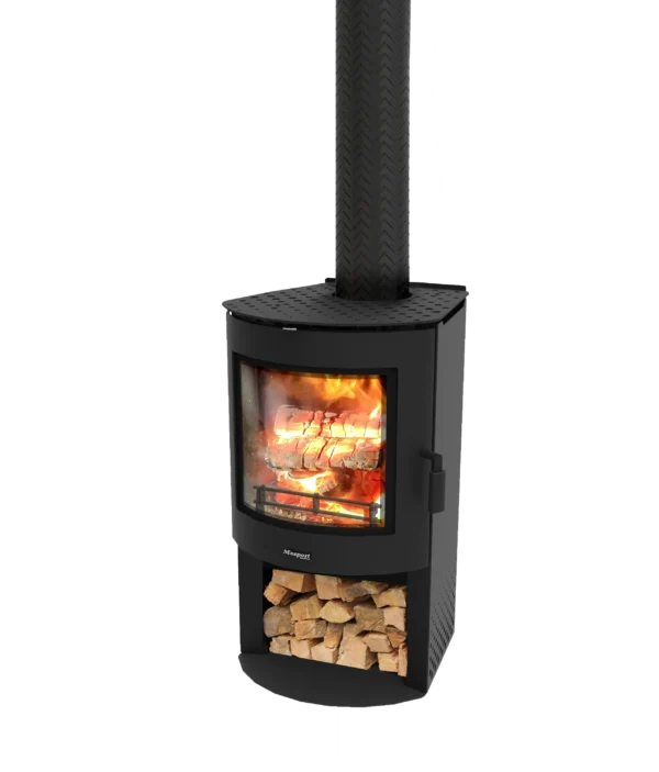 Masport Adena Freestanding Wood Heater with Wood Stacker - Image 4