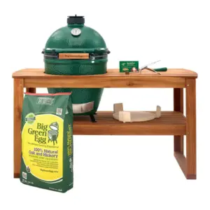 Big Green Egg Large BBQ with Acacia Table Package